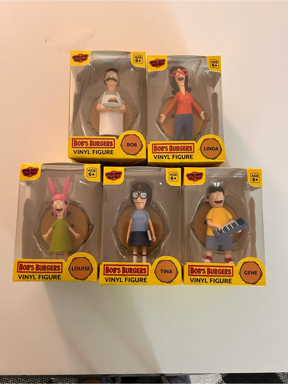 Bob's Burgers Vinyl Figure Set - Multicolor - Bob, Linda, Tina, Louise & Gene